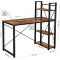 Mazuza - Bureau - Computertafel met planken - Thuiskantoor -