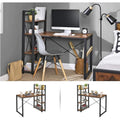 Mazuza - Bureau - Computertafel met planken - Thuiskantoor -