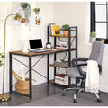 Mazuza - Bureau - Computertafel met planken - Thuiskantoor -